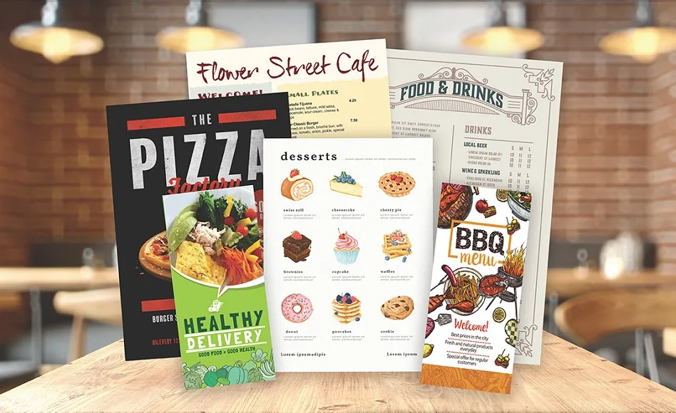 Menu Printing Northampton