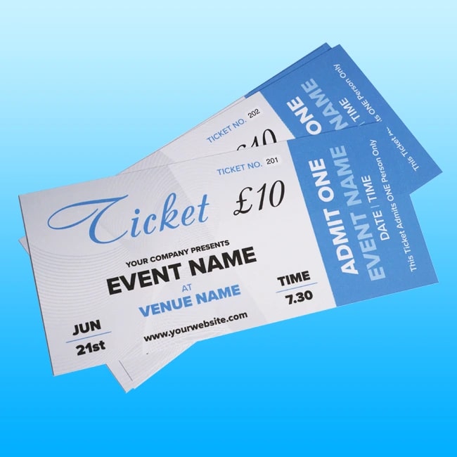 Tickets Printing Northampton